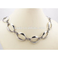 Stainless steel Big silver long link chain necklaces for women